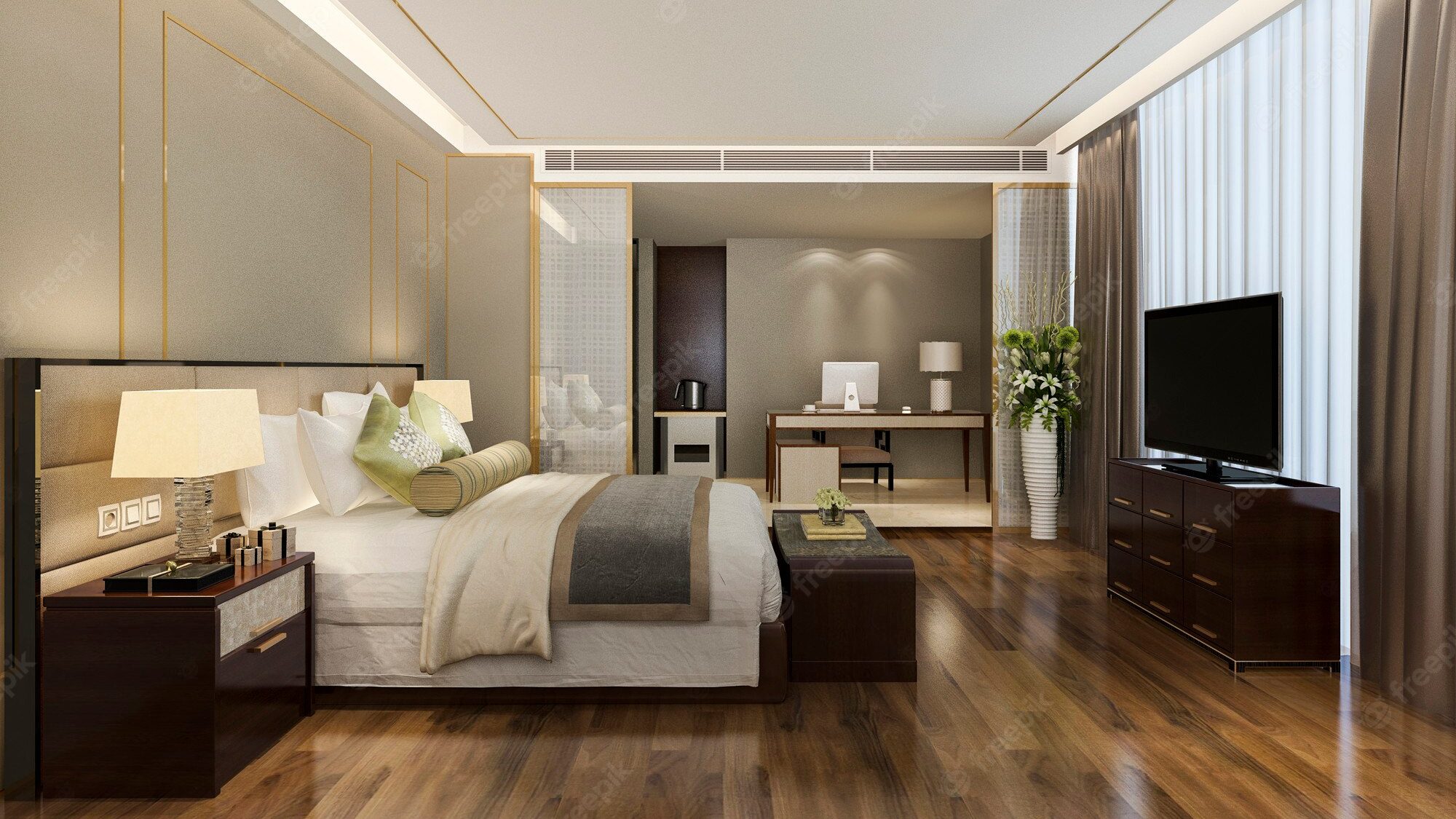 3d-rendering-beautiful-luxury-bedroom-suite-hotel-with-tv-working-table_105762-1125